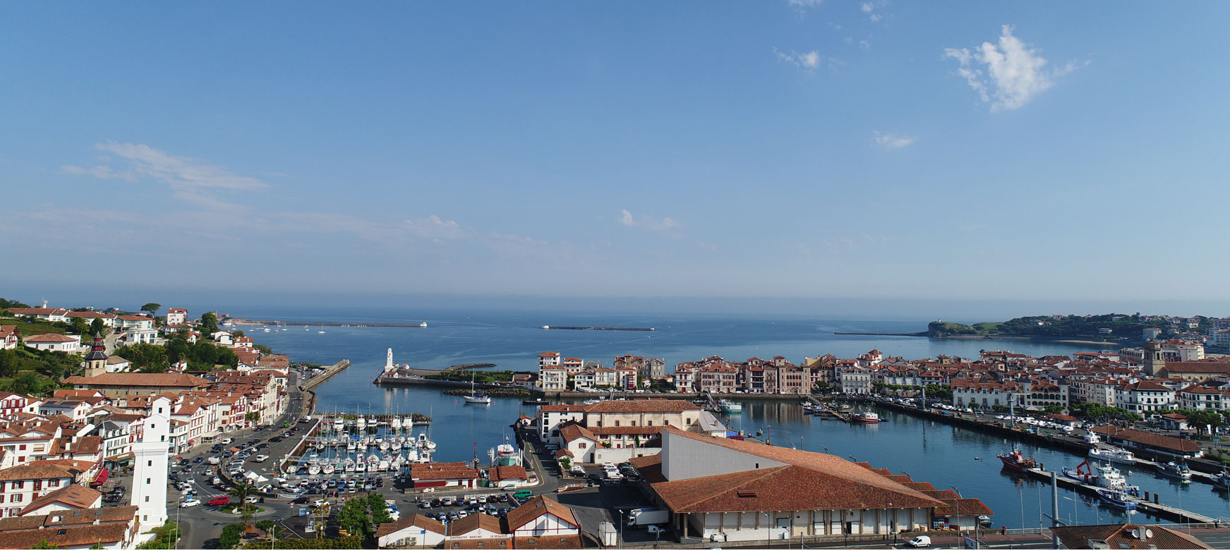 Prises de vues aériennes de la baie de Saint-Jean de Luz